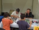 Jean-Pierre et Alain avec des jeunes